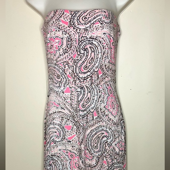 The Limited women’s strapless pink/cream paisley maxi dress. Size S. - Picture 2 of 3